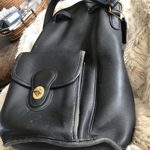 Vintage (distressed) Coach bucket back pack
